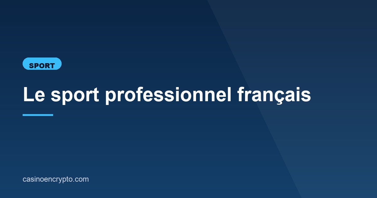 Illustration de l'article consacré au sport professionnel français